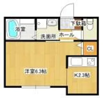 SUNRISE姫路【1階】の間取り