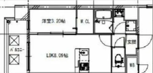 Alivis都島通【7階】の間取り