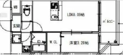 Alivis都島通【8階】の間取り