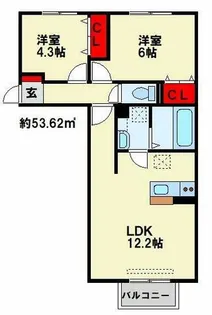Casa Felice A棟【1階】の間取り