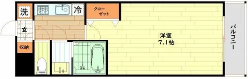 S-RESIDENCE大和田aline【5階】の間取り