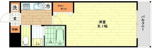 S-RESIDENCE大和田aline【9階】の間取り