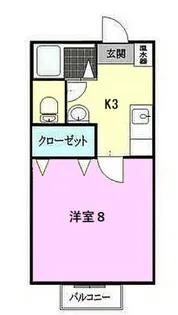 ラ・フォルテ・エイ【1階】の間取り