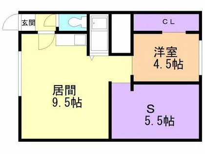 コンフォーティア桜木【202号室】の間取り