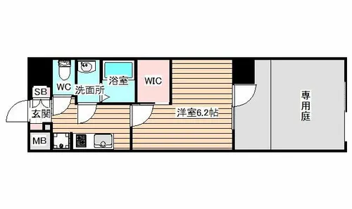 プレサンス西九条GATERISE【1階】の間取り