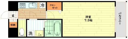 S-RESIDENCE福島grande【8階】の間取り