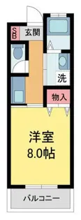 プチメゾンKM【102号室】の間取り