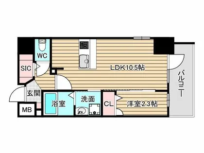 JMFレジデンス海老江【14階】の間取り