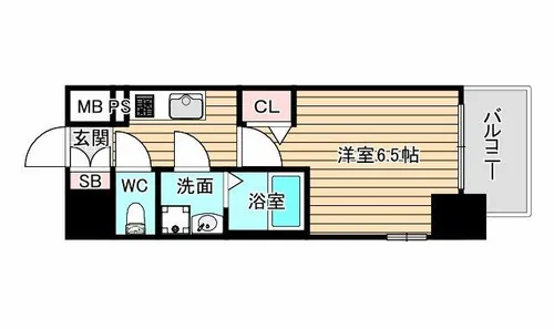 JMFレジデンス海老江【13階】の間取り