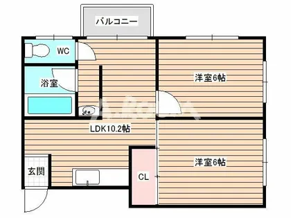 パインコート大淀【5階】の間取り