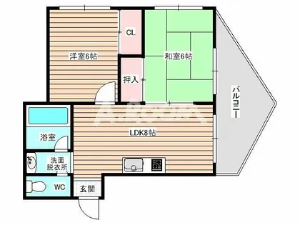 パインコート大淀【4階】の間取り