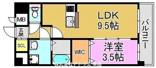 プレサンス長田レジェール【10階】の間取り