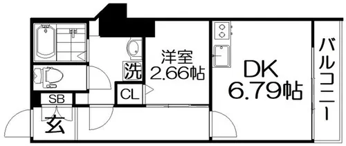 FLAT HOSHIDA【5階】の間取り