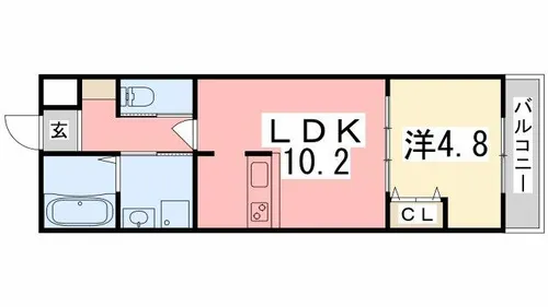 メゾンコンフォール【3階】の間取り