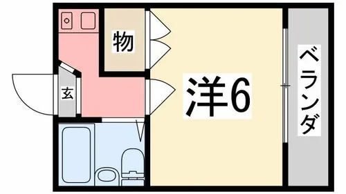 メゾン・ド・KY西飾磨【204号室】の間取り