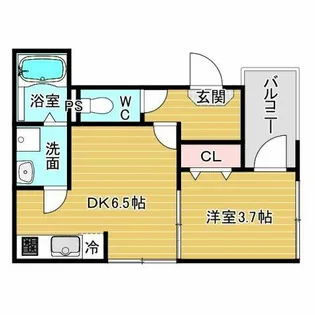 サンメイプル庄内【2階】の間取り