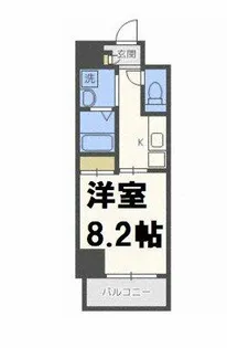 ドゥーエ本庄【9階】の間取り