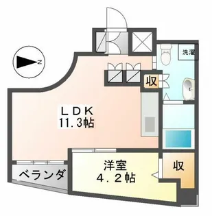 シャトーアンドホテル名駅南Ⅱ(Chateau&Hotel【9階】の間取り