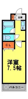 1Kの間取り画像