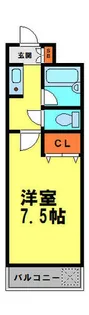 1Kの間取り画像