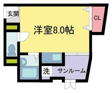 コスモハイツ【3階】の間取り