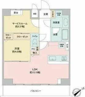 アプリーレ千代田【12階】の間取り