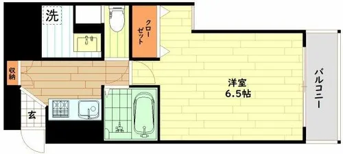 ラナップスクエア中之島公園【4階】の間取り