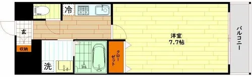 LaDouceur梅田East【8階】の間取り