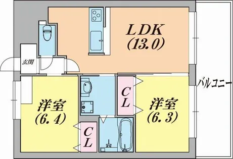 ソレイユアンドメイプル【3階】の間取り