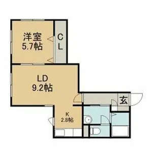 山弘プレイス【4階】の間取り