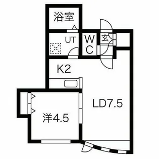 ライムローズ【202号室】の間取り