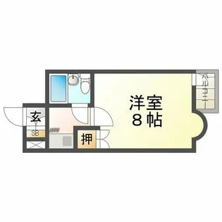 アミティ塚口【814号室】の間取り