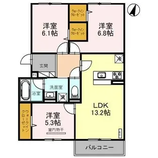 エレナ本山【2階】の間取り