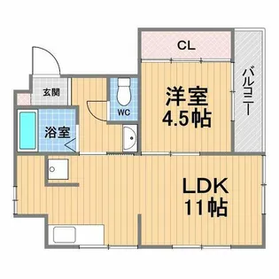 メゾンブランシュⅠ【301号室】の間取り