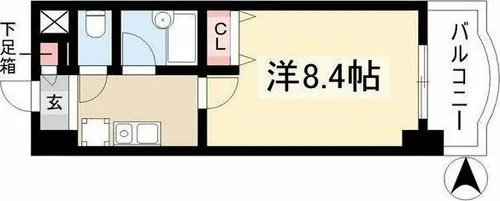 愛知県名古屋市中区新栄1丁目【マンション】の間取り