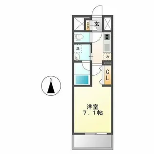 カンピオーネ御器所通【10階】の間取り
