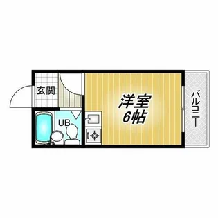 ユニティハウス【2階】の間取り