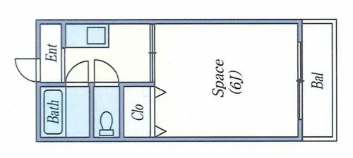 パルシオン【106号室】の間取り