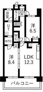 ローレルコート烏森駅前【5階】の間取り