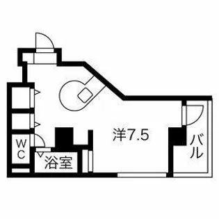 セラヴィ杁中【6階】の間取り