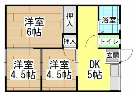 サンハイツ吉田【2階】の間取り