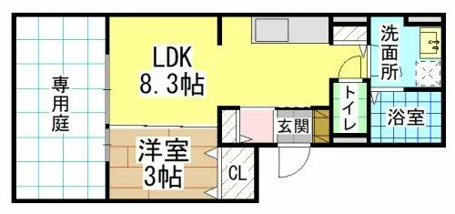 福岡県北九州市八幡西区御開2丁目【アパート】の間取り