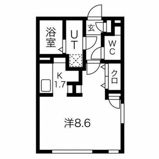 WELL COURT KANDA【3階】の間取り