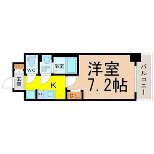 プレサンス上前津エレスタ【7階】の間取り