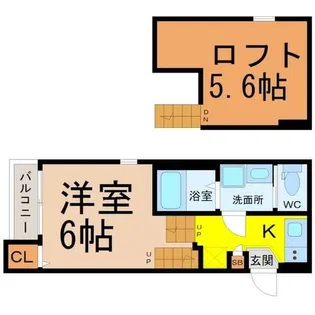 ハーモニーテラス田幡【2階】の間取り