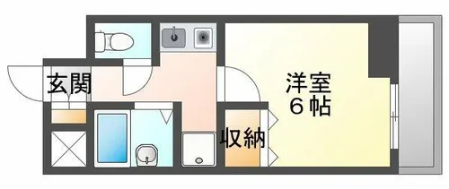 ベルゲンハイツ明石【4階】の間取り