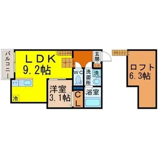 FAMILY STAGE川名II(ファミリーステージ川名II)【2階】の間取り