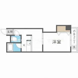 サニーハイツ住吉【5階】の間取り