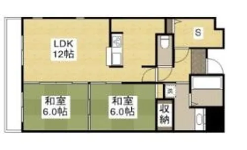 兵庫県姫路市広畑区東新町2丁目【マンション】の間取り