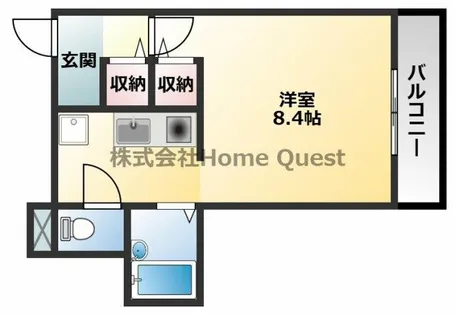 1Kの間取り画像